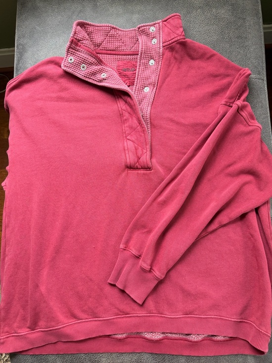 aerie Tops - Aerie Getaway Quarter Snap Sweatshirt